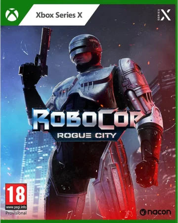 Xbox žaidimas "RoboCop: Rogue City" viršelyje.