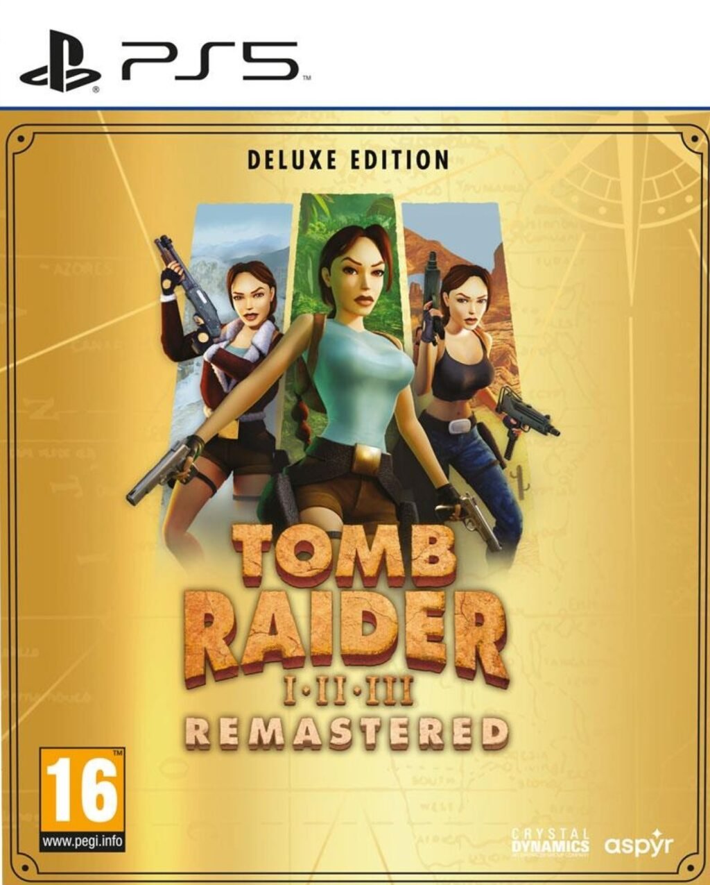 tomb raider i iii remastered starring lara croft deluxe edition (ps5)